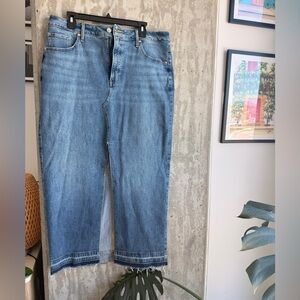 Express Light Blue Denim Maxi Skirt